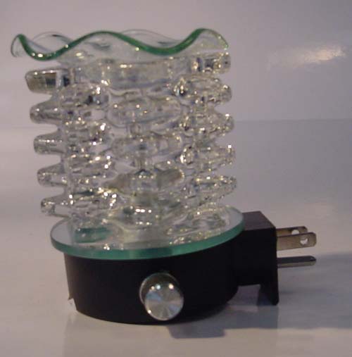 Glass Electric Night Light with Clear Blades-E-711 - Special Item
