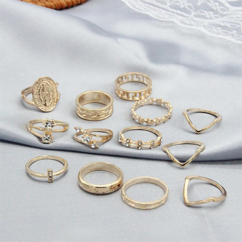 Fashion Gemstone Ring Set Maria 13 Pieces SI-RING-005 - Special Item