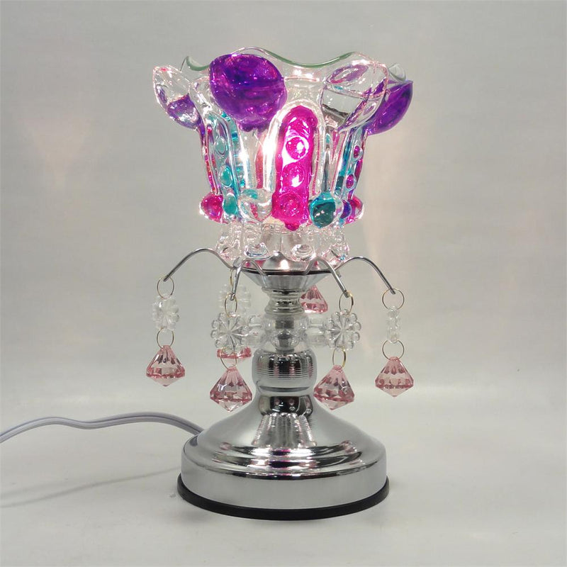 TE-407 ELECTRIC GLASS TOUCH LAMP WITH OIL WARMER - Special Item